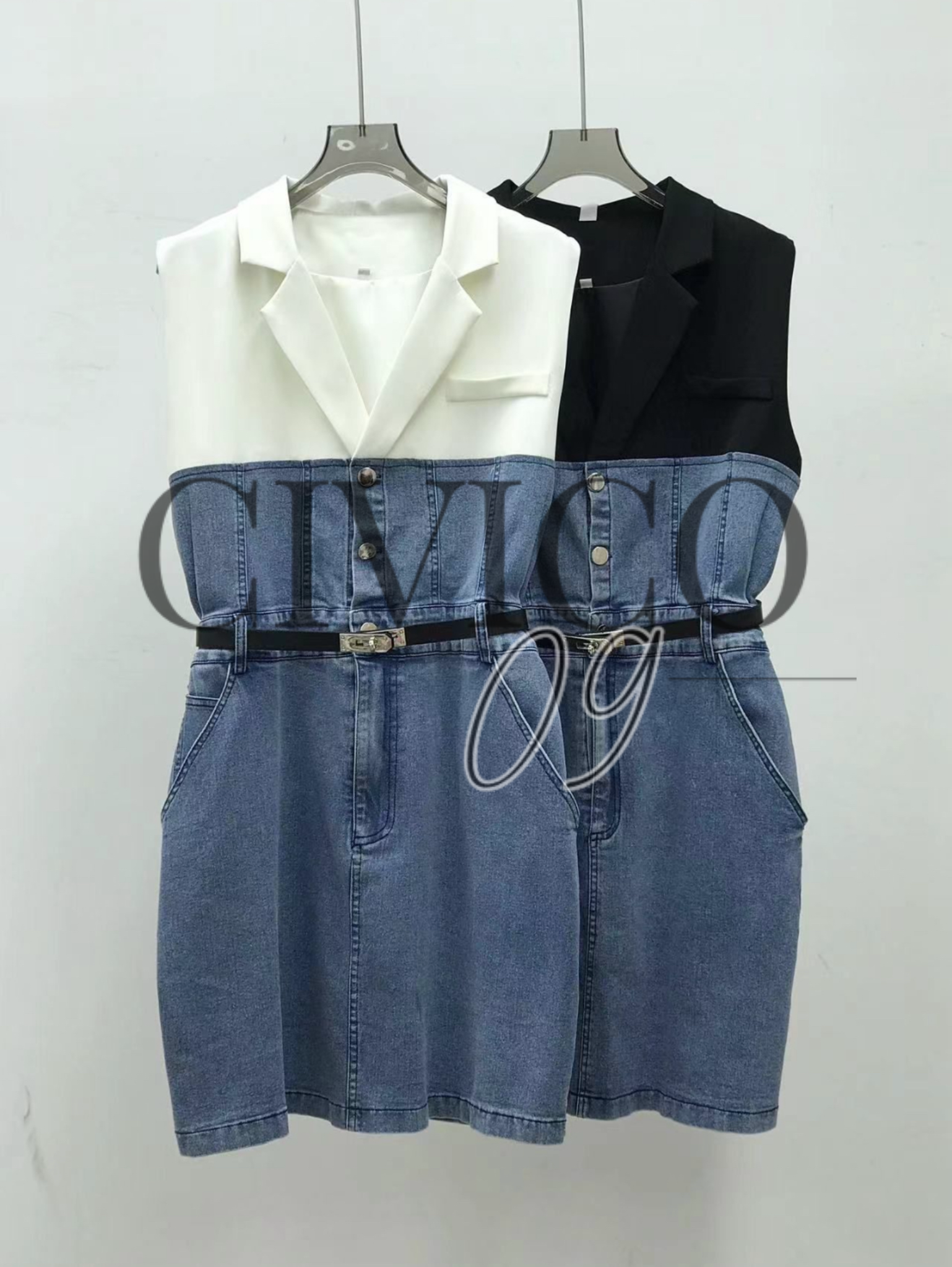 ABITO MIDI JEANS ( CINTURA INCLUSA )