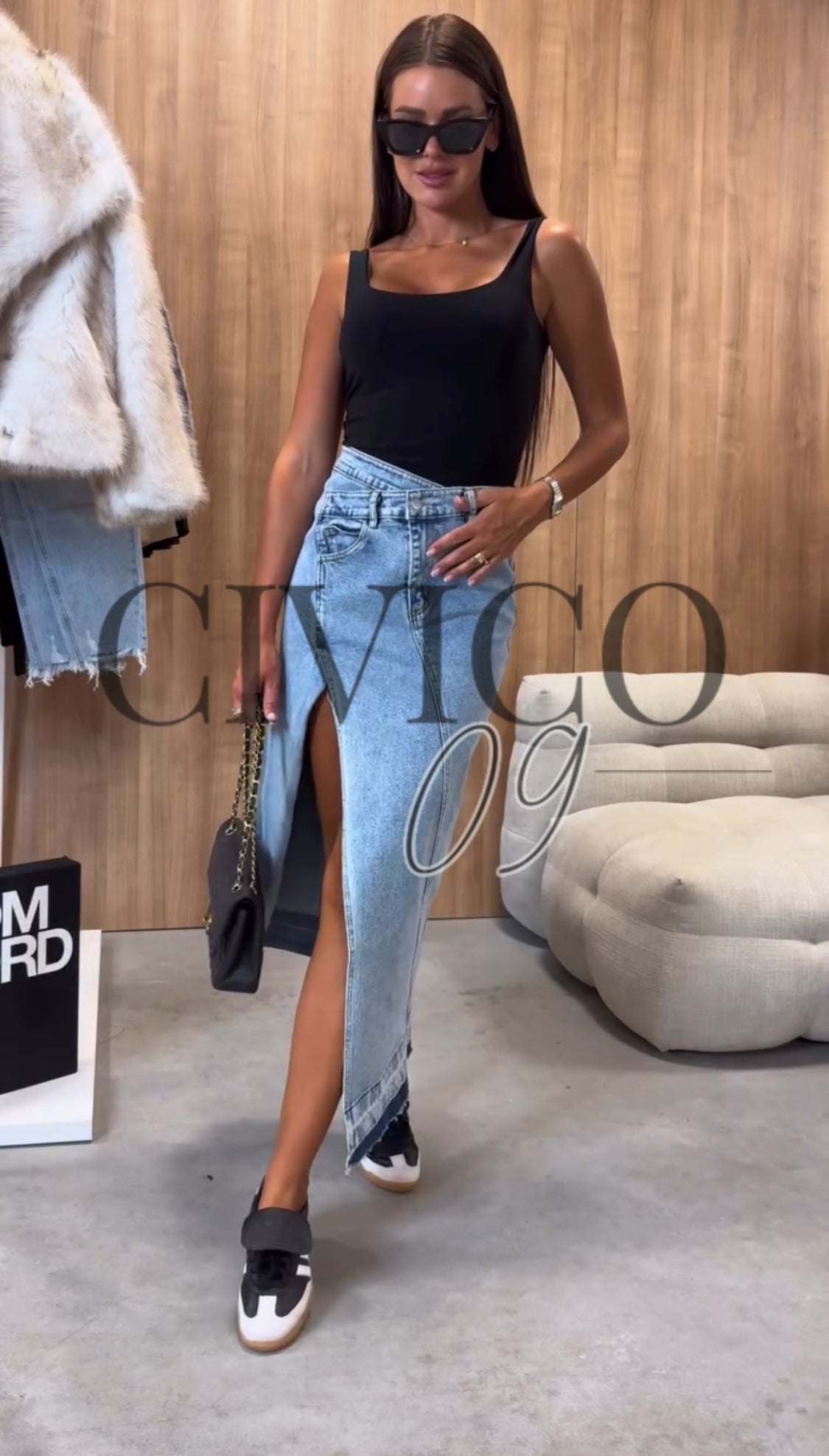COORDINATO GONNA JEANS + CANOTTA
