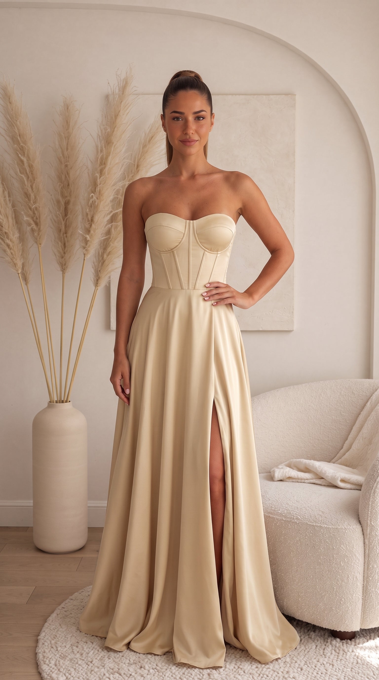 ABITO VANESSA - BEIGE - front
